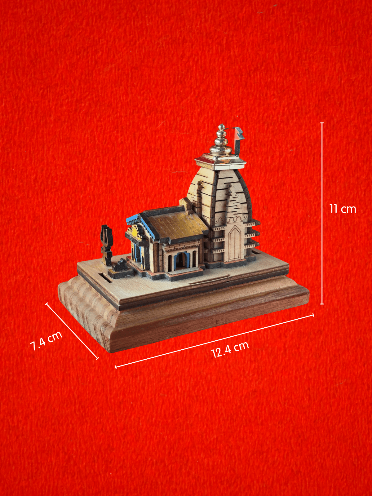 Wooden Miniature of Shri Kedarnath Dham