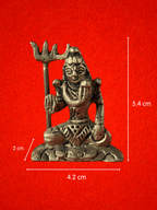 Bhagwan Shiv Brass Idol - 2.2 inch | 100 gm