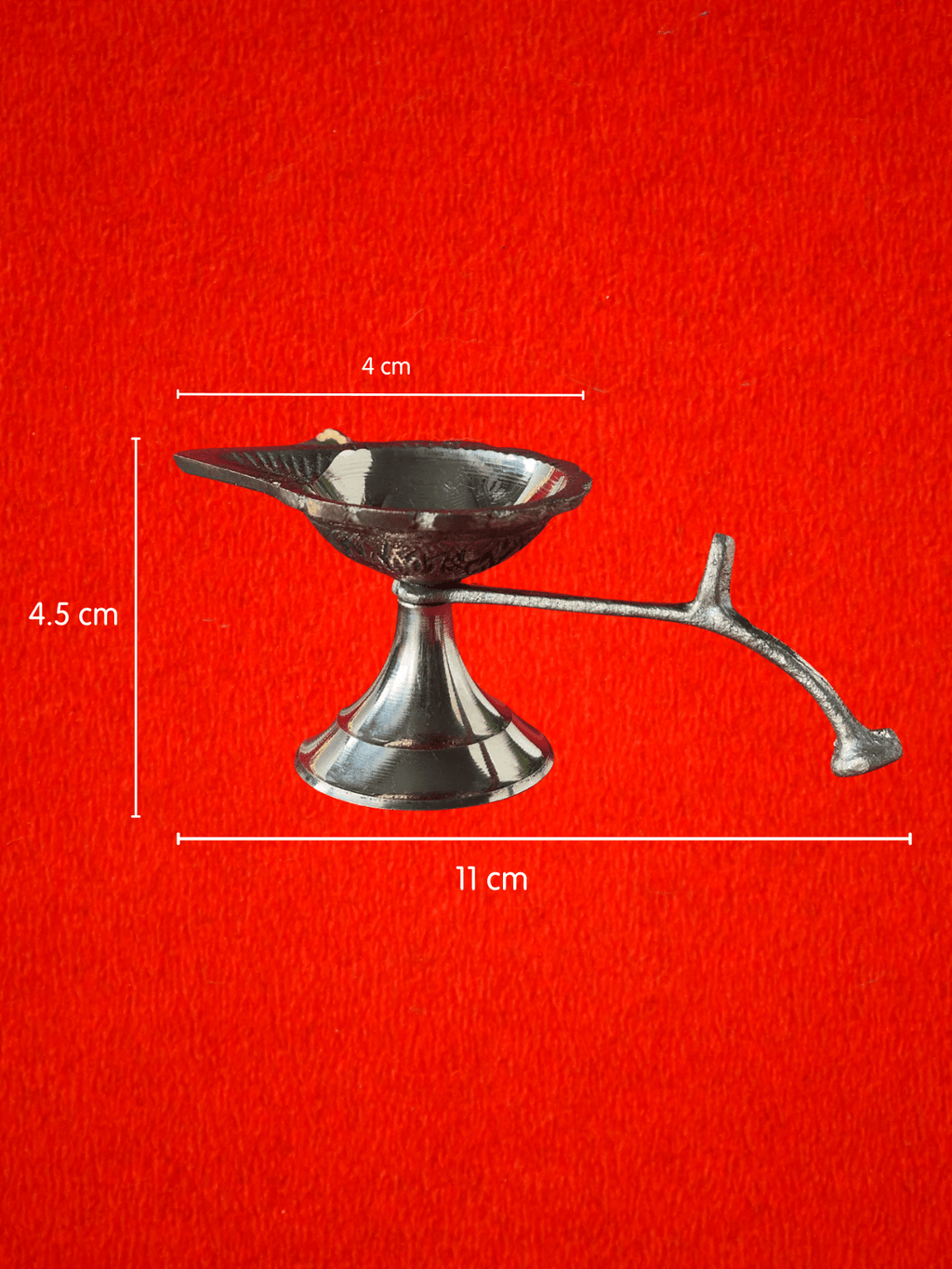 Pure Brass Aarti Chonch Diya with Handle