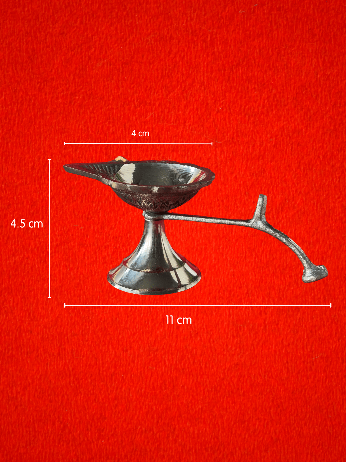 Pure Brass Aarti Chonch Diya with Handle