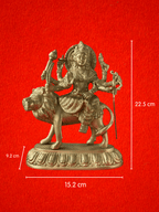 Majestic Maa Durga Brass Idol - 8.90 inch | 2.7 kg
