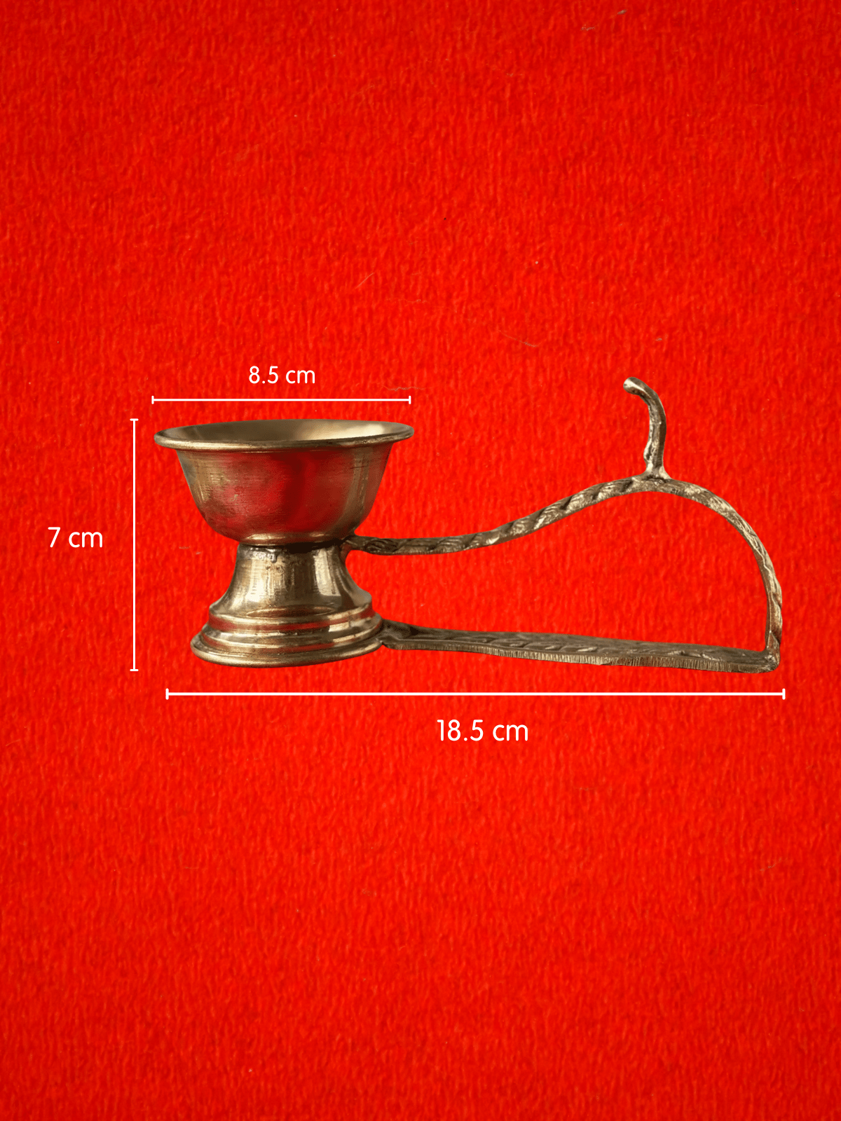 Pure Brass Guggal Burner with Handle