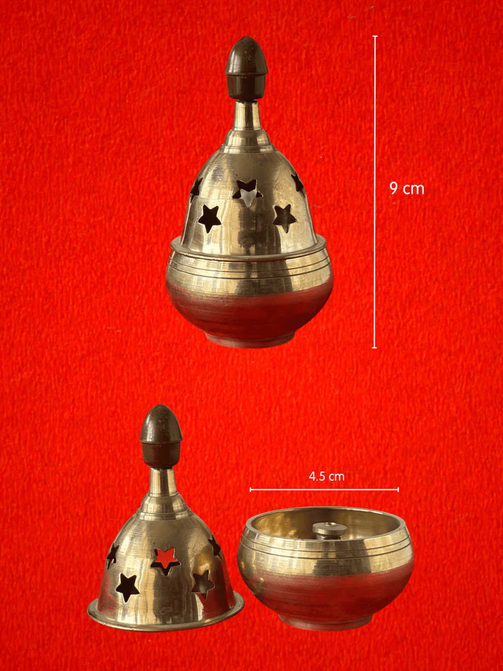 Pure Brass Akhand Apple Diya