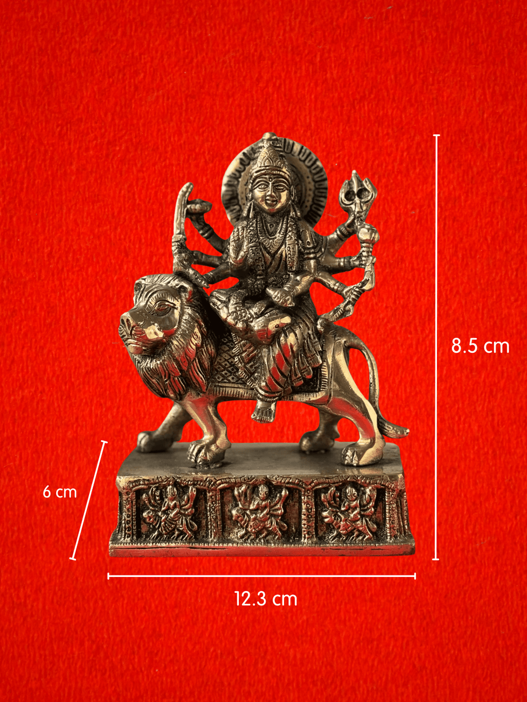 Maa Navdurga Brass Idol - 6.5 inch | 1.5 kg