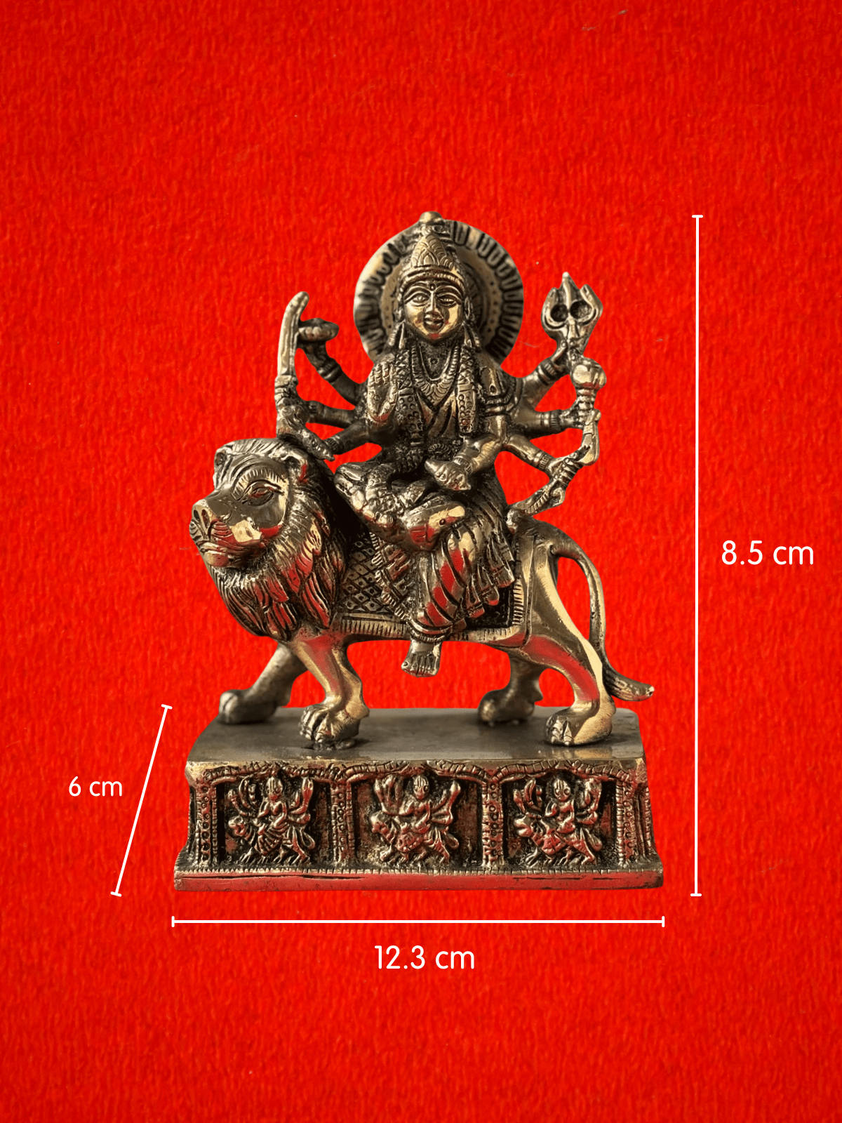 Maa Navdurga Brass Idol - 6.5 inch | 1.5 kg