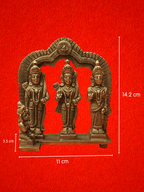 Ram Darbar Brass Idol Set - 6 inch | 990 gm