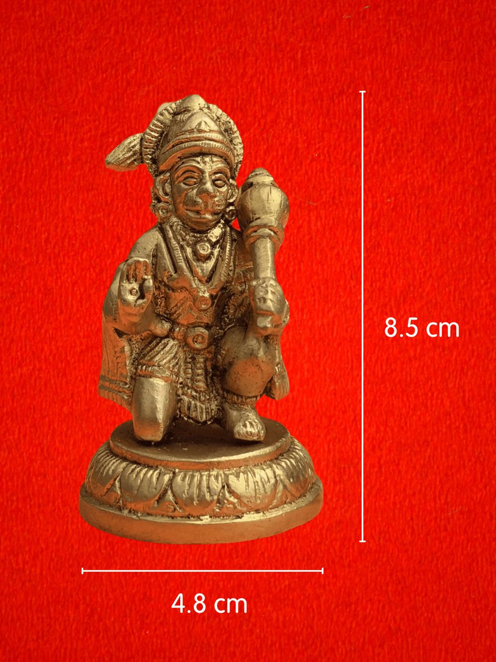Sankat Mochan Hanuman Ji Brass Statue – 3.5 Inch | 300 gm