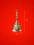 Engraved Colourful Brass Pooja Bell