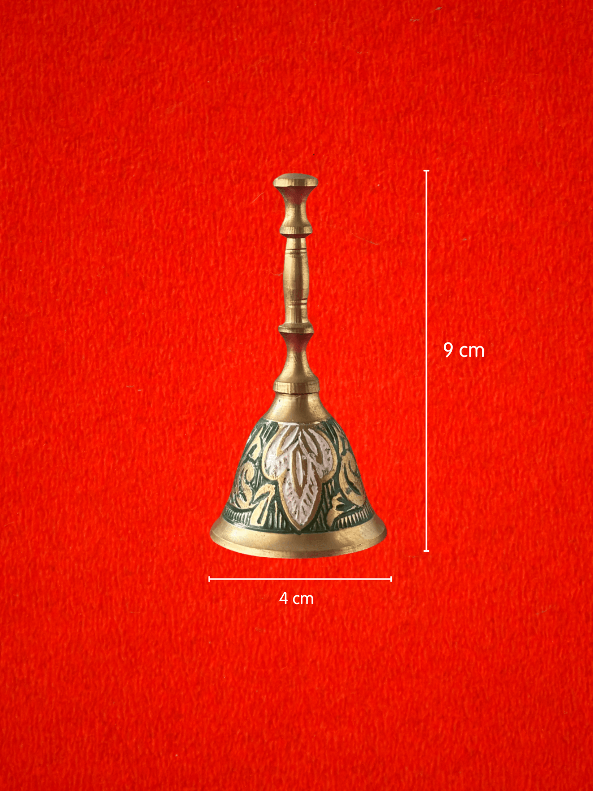 Engraved Colourful Brass Pooja Bell