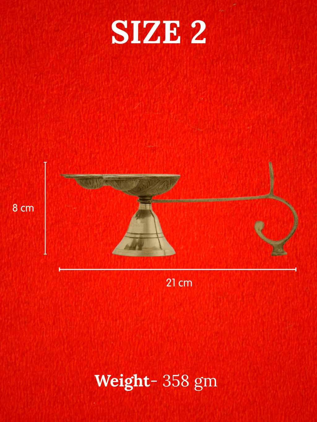 Brass Panch Mukhi Deepak Aarti Diya
