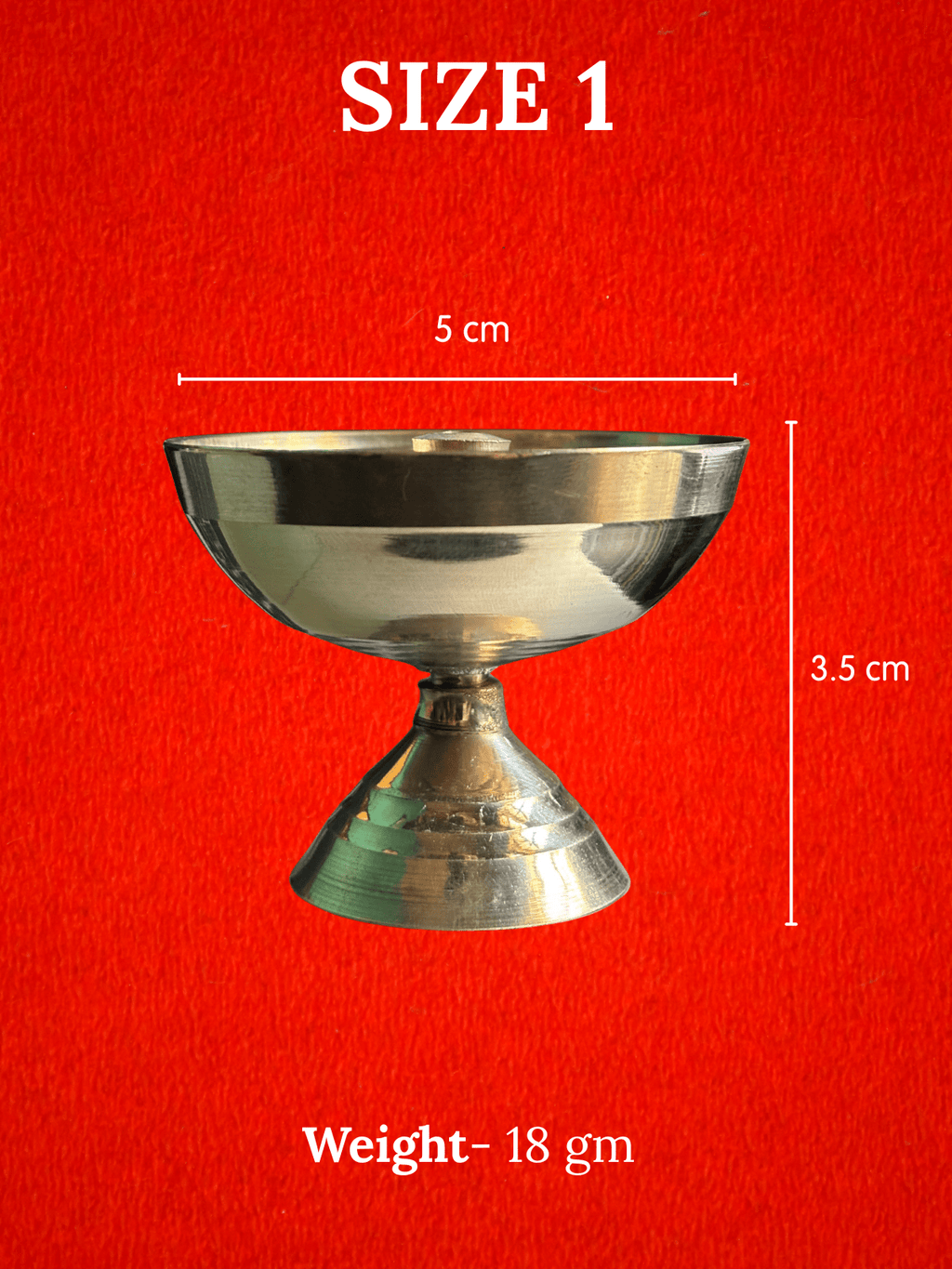 Pure Brass Akhand Payali Diya
