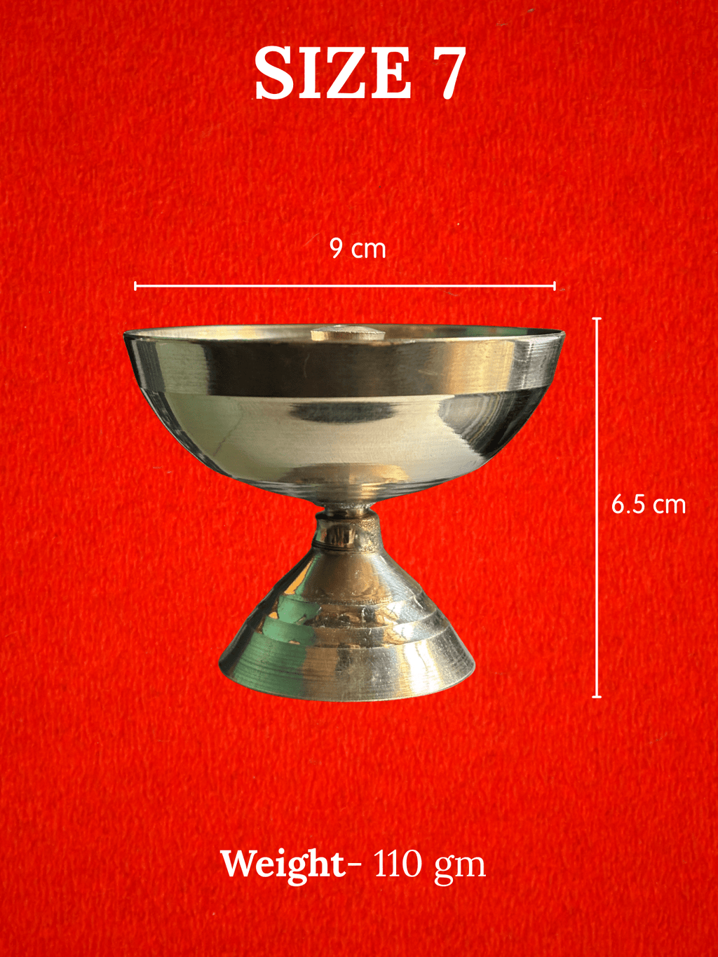 Pure Brass Akhand Payali Diya