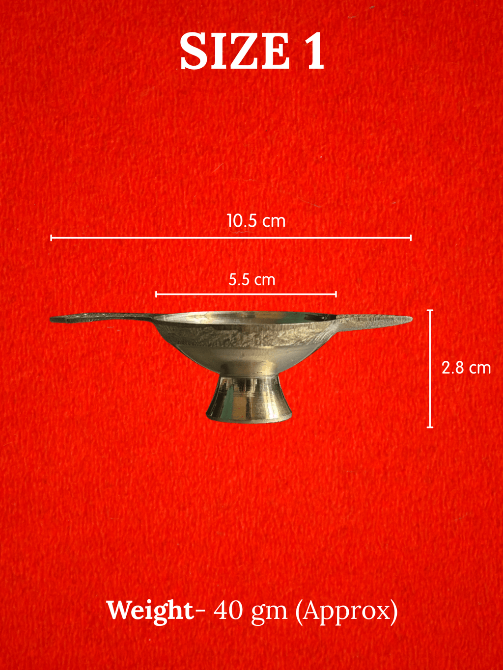 Pure Brass Lakshmi Deep Aarti Diya