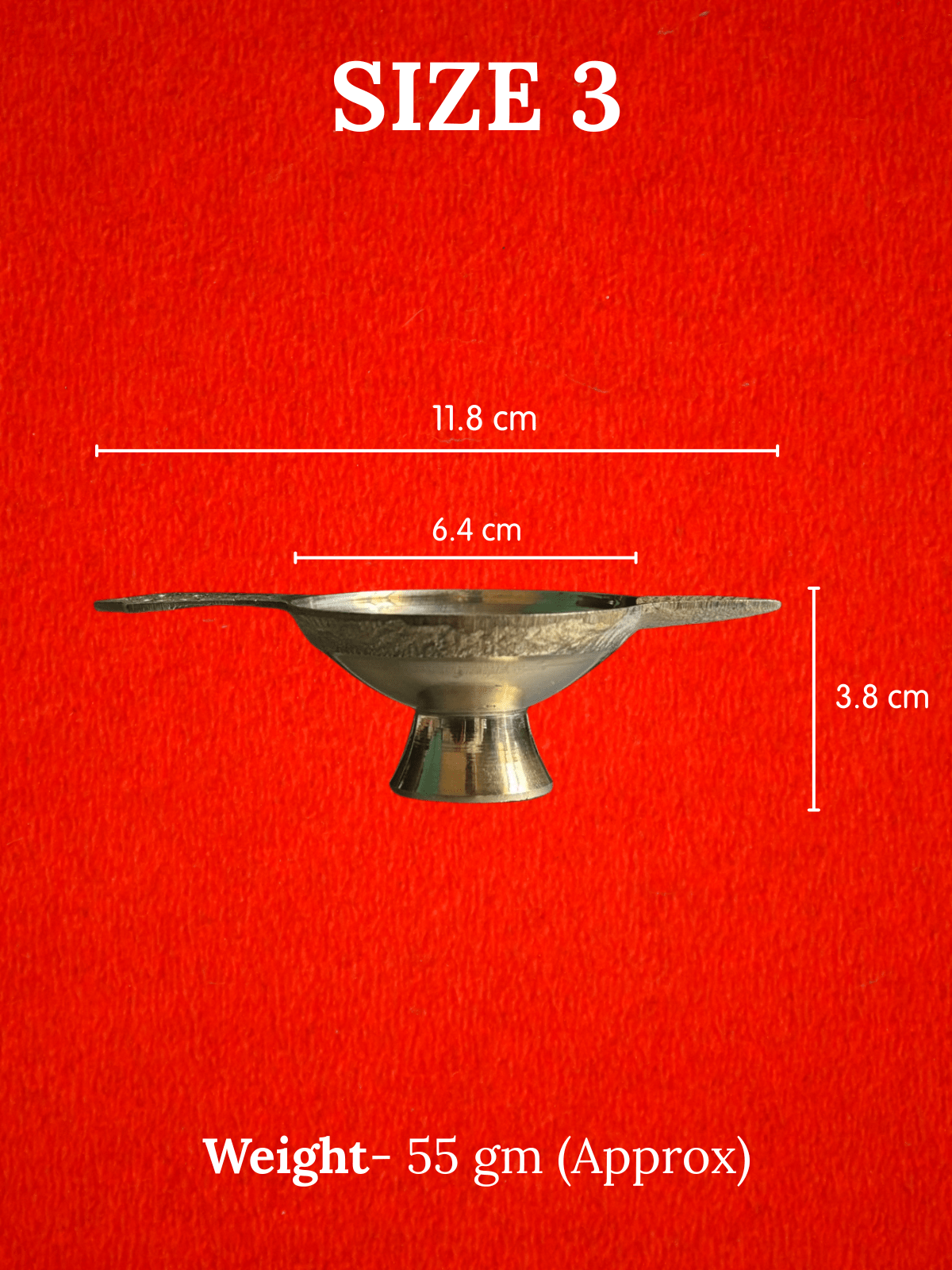 Pure Brass Lakshmi Deep Aarti Diya