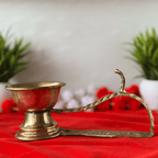 Pure Brass Guggal Burner with Handle