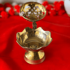 Designer Pure Brass Guggal Burner with Lid