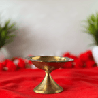 Pure Brass Dhoop Aarti Burner with Wooden Handle