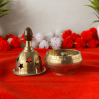Pure Brass Akhand Apple Diya