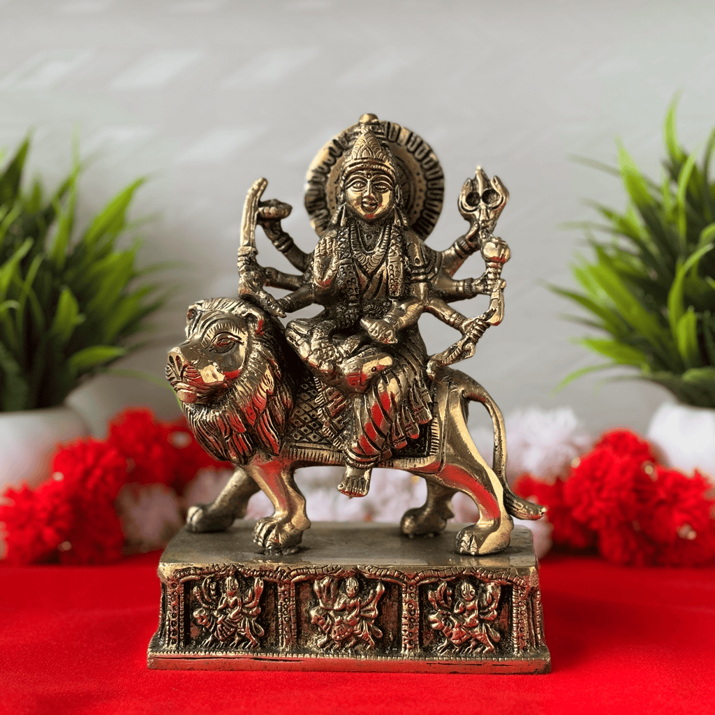 Maa Navdurga Brass Idol - 6.5 inch | 1.5 kg