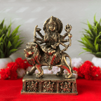 Maa Navdurga Brass Idol - 6.5 inch | 1.5 kg
