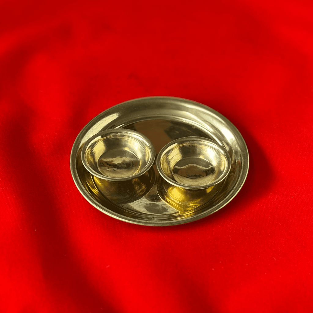 Pure Brass Bhog Thali Set