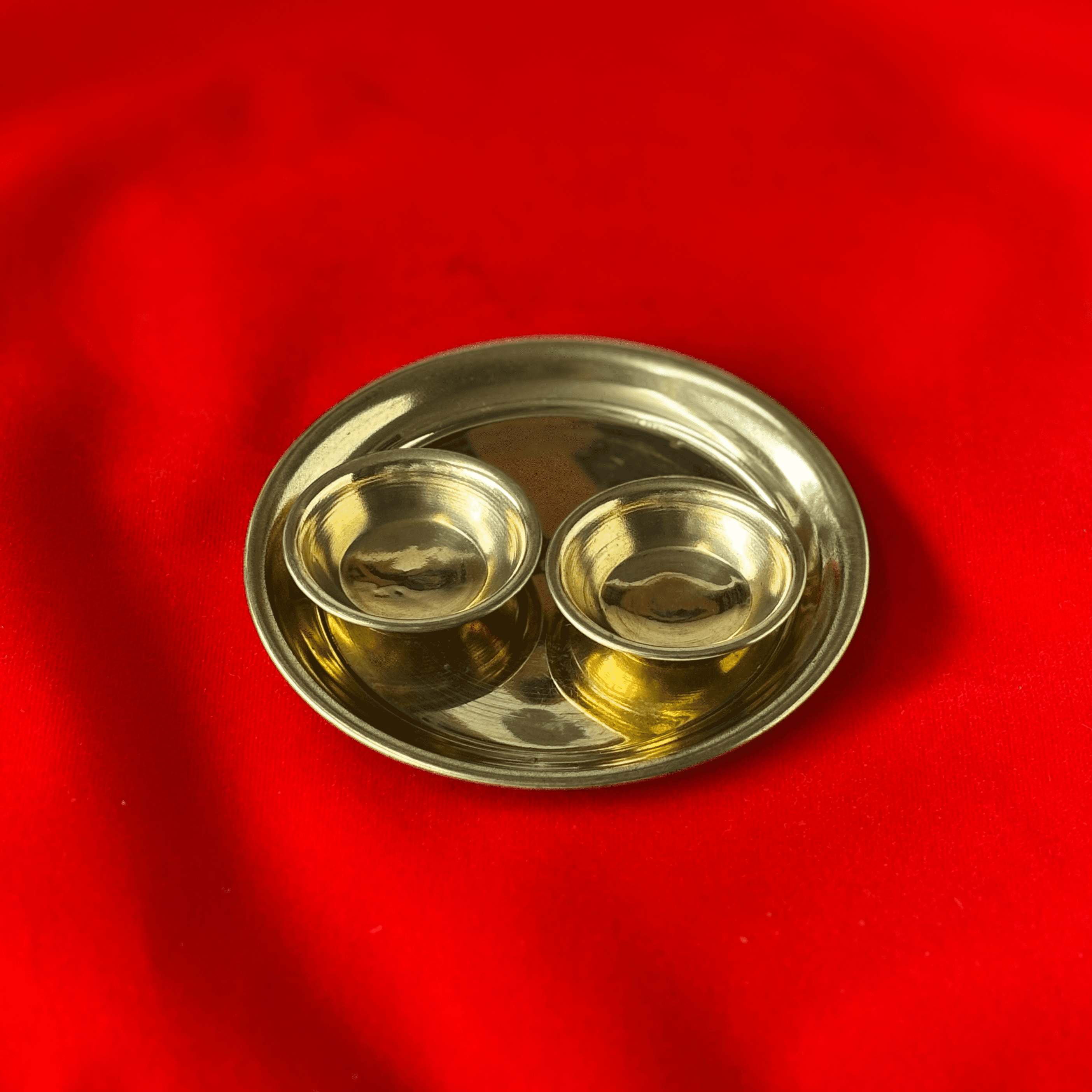 Pure Brass Bhog Thali Set