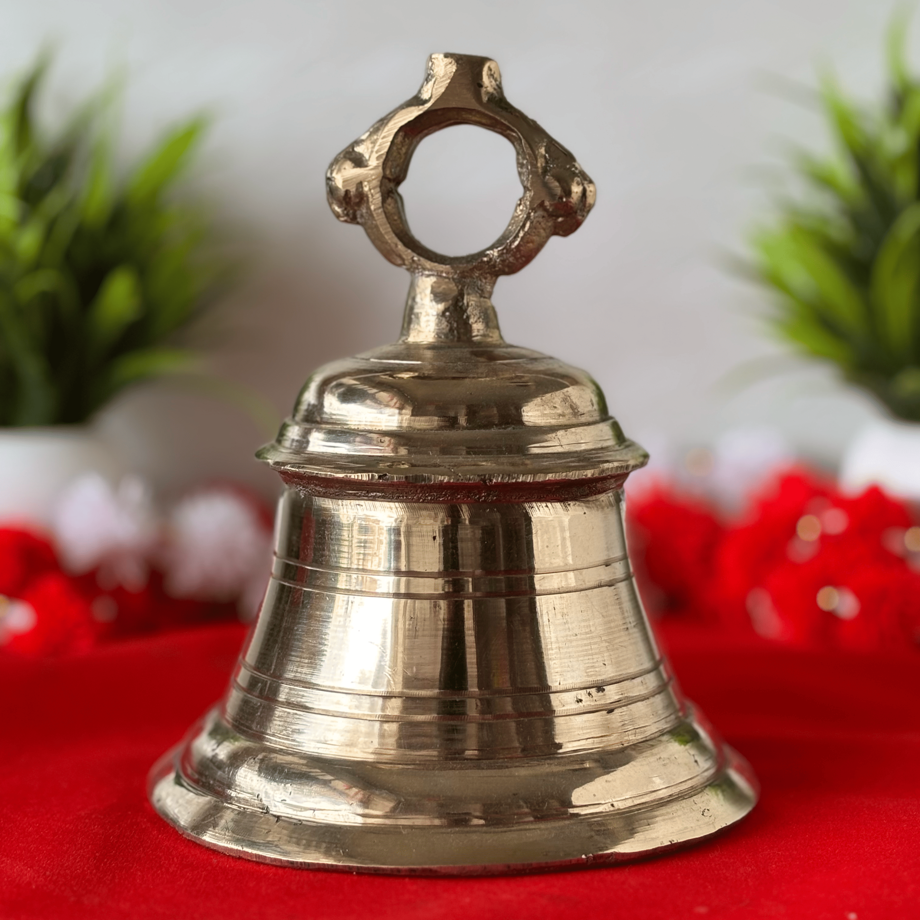 Pure Brass Temple Bell  - Traditional Mandir Ghanta