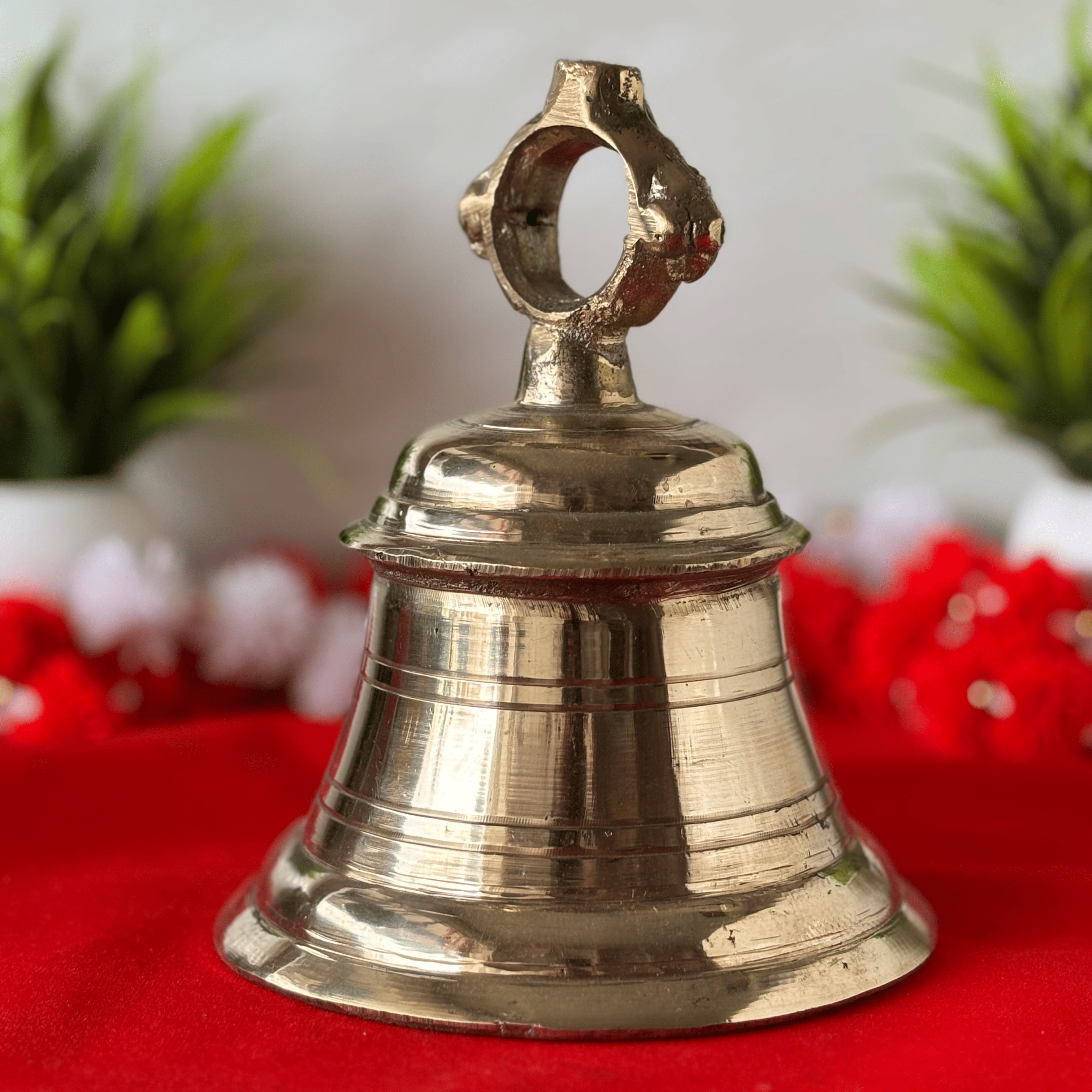 Pure Brass Temple Bell  - Traditional Mandir Ghanta
