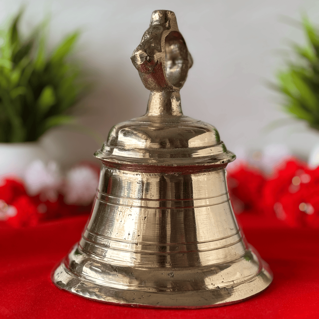 Pure Brass Temple Bell  - Traditional Mandir Ghanta