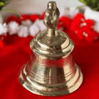 Pure Brass Temple Bell  - Traditional Mandir Ghanta