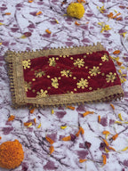Velvet Red Sequin Aasan