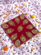 Velvet Red Peacock Aasan