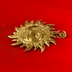 Brass Surya Dev Wall Hanging