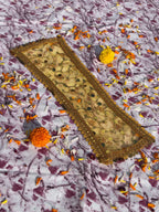 Yellow Sequin Embroidered Puja Chunri