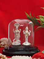 Pure Silver Plated Lakshmi Narayan Idol