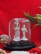 Pure Silver Plated Lakshmi Narayan Idol