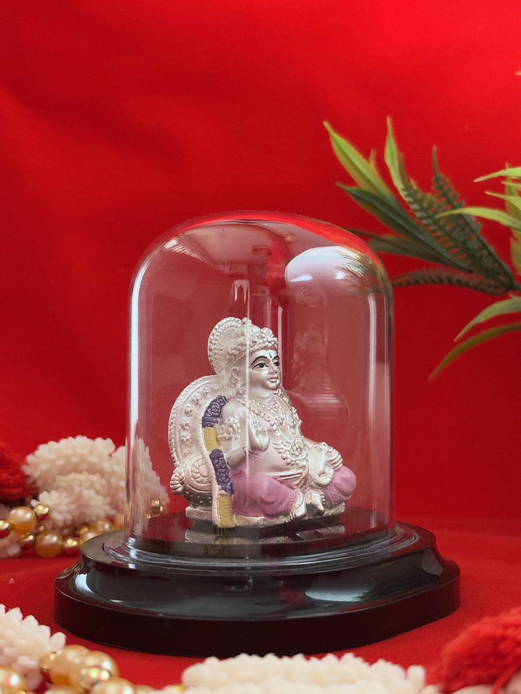 Pure Silver Plated Bhagwan Kuber Idol