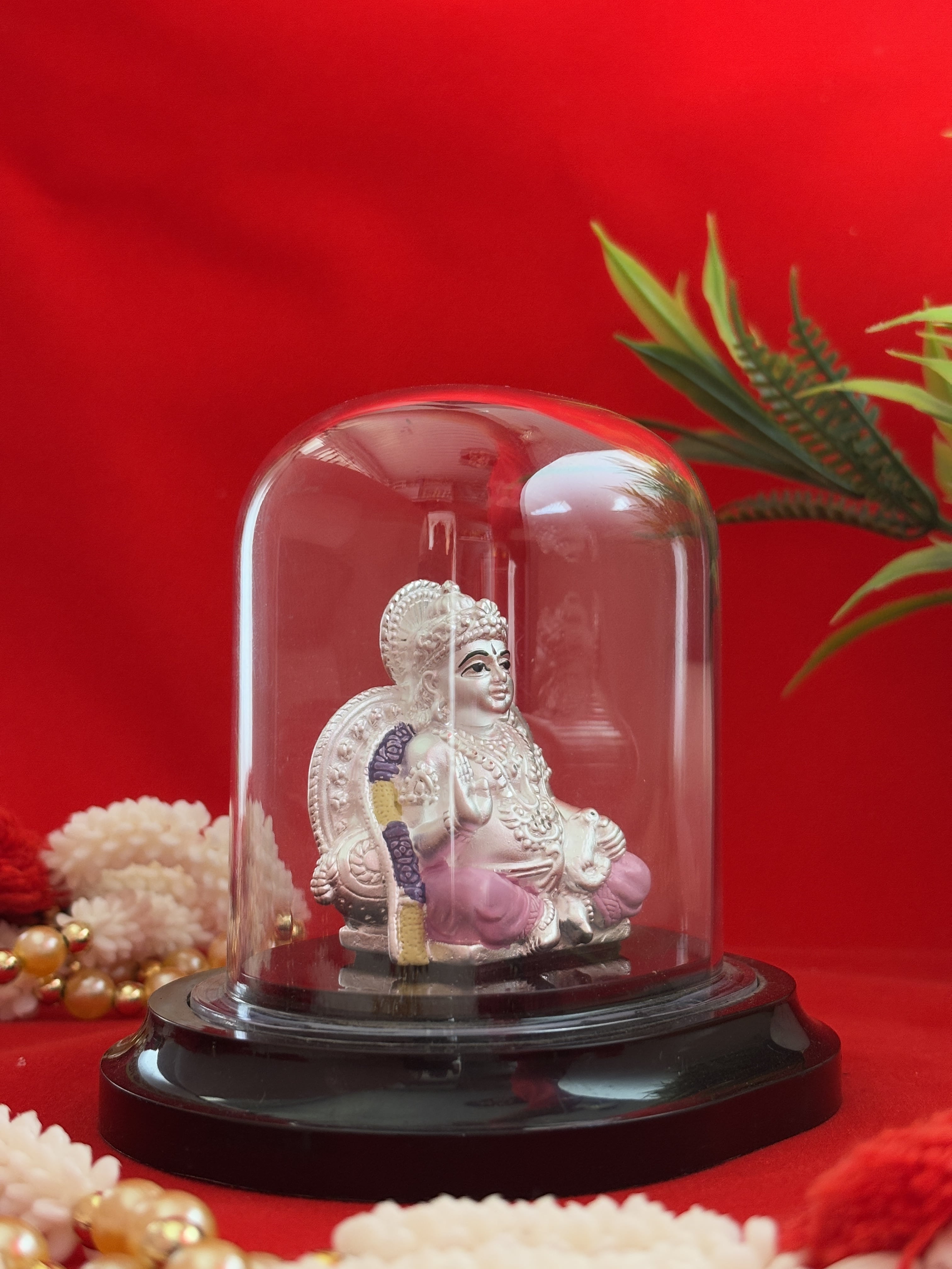 Pure Silver Plated Bhagwan Kuber Idol