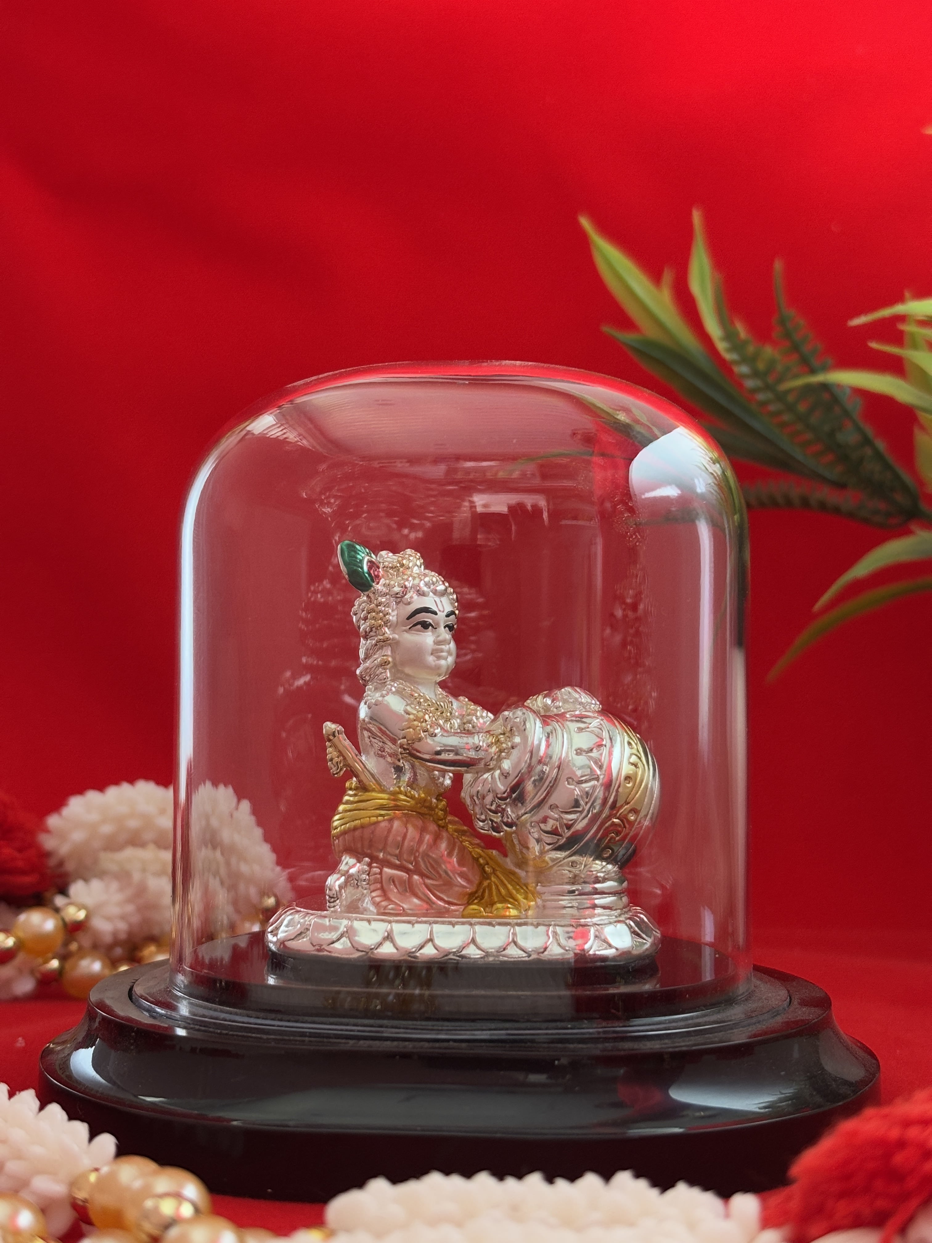 Pure Silver Plated Little Kanha Idol