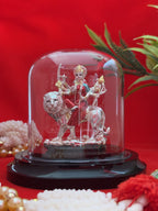 Pure Silver Plated Maa Durga Idol