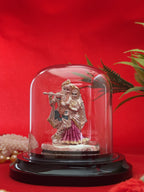 Pure Silver Plated Shri Radha-Krishna Idol