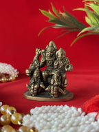 Shiv Parivar Brass Idol - 2.36 inch | 215 gm
