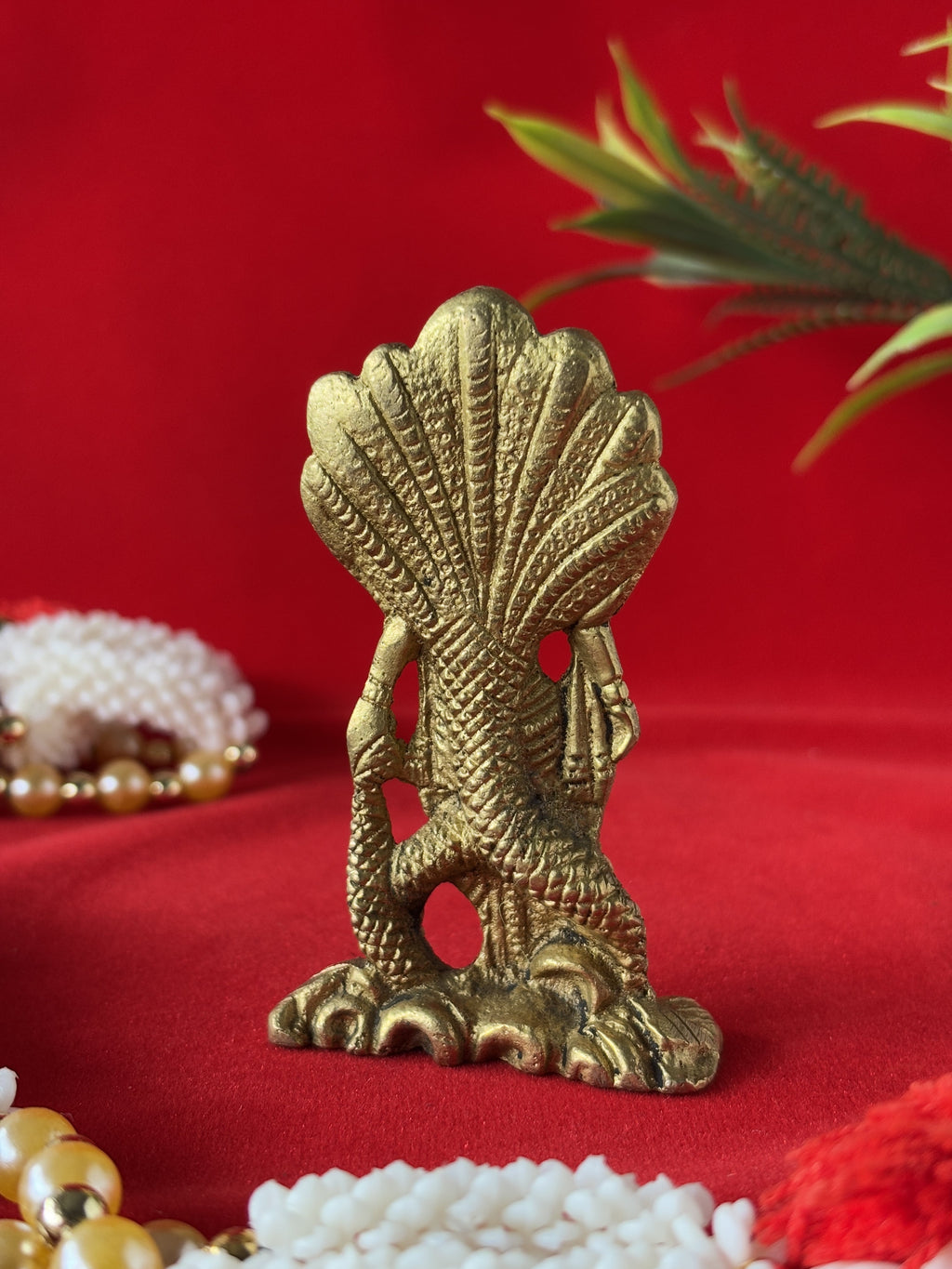 Shri Hari Vishnu Brass Idol - 3.2 inch | 115 gm