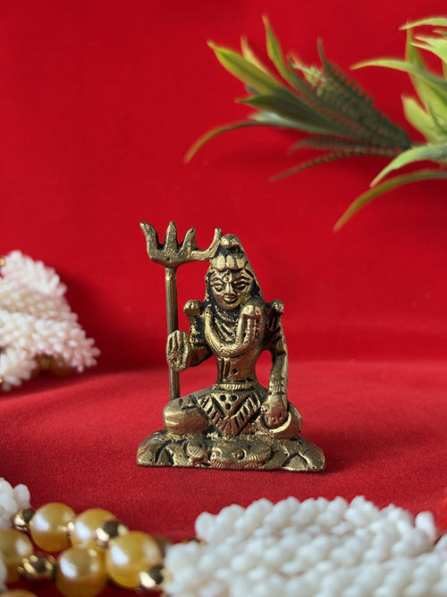 Bhagwan Shiv Brass Idol - 2.2 inch | 100 gm