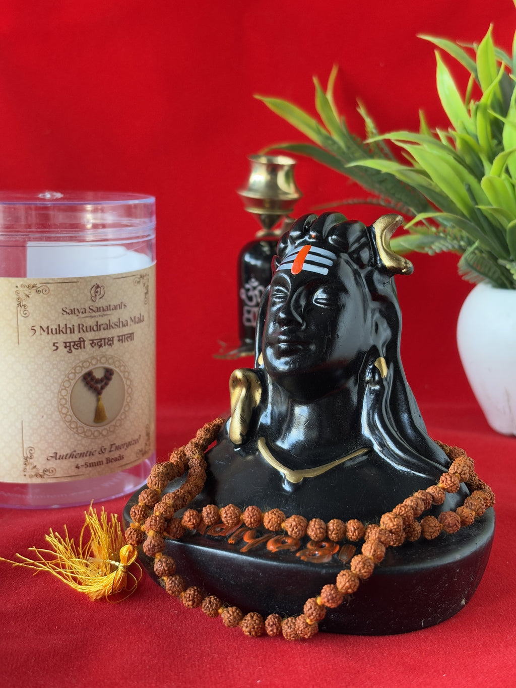 Original 5 Mukhi Rudraksha Mala (4–5mm beads)