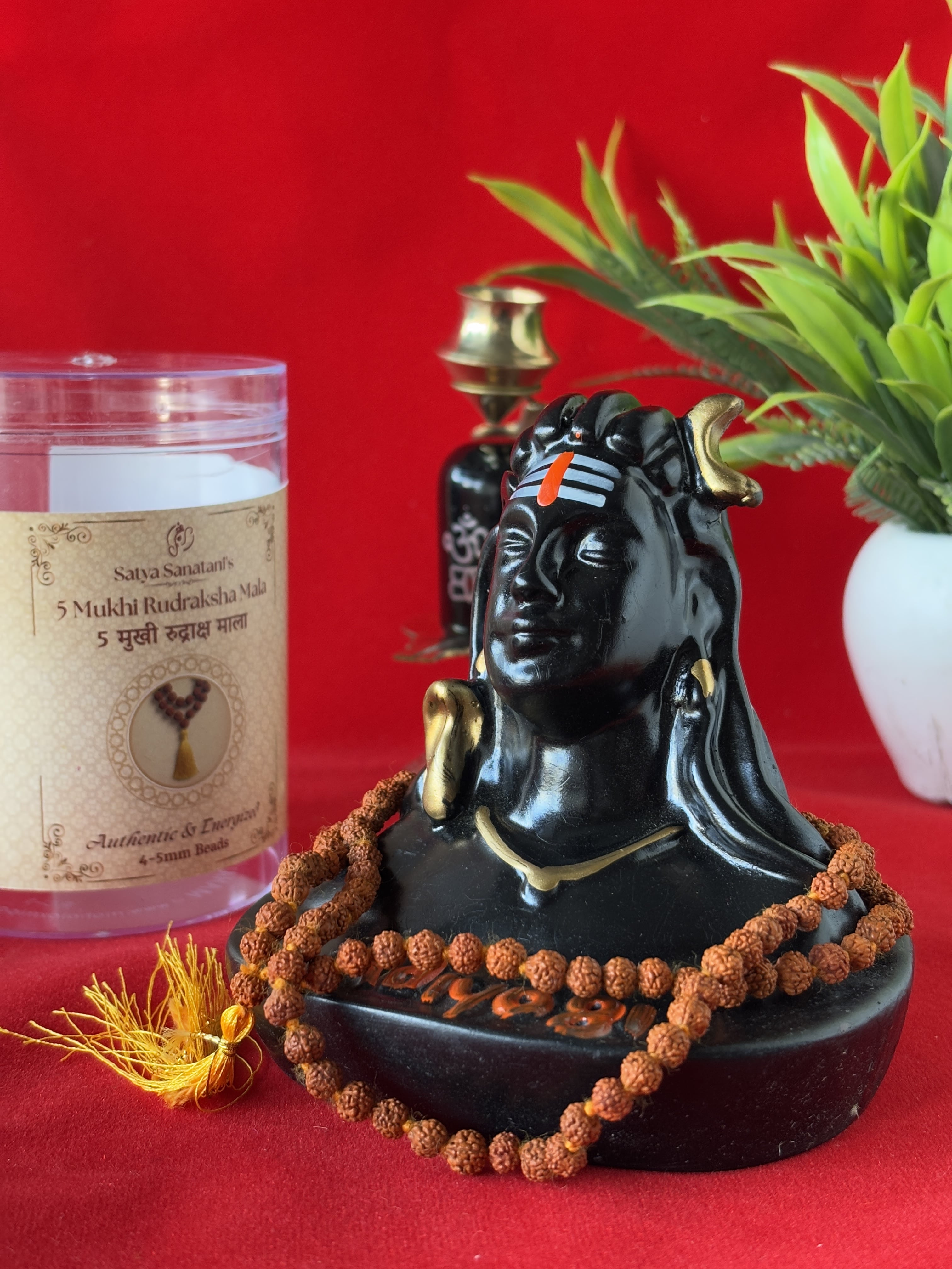 Original 5 Mukhi Rudraksha Mala (4–5mm beads)