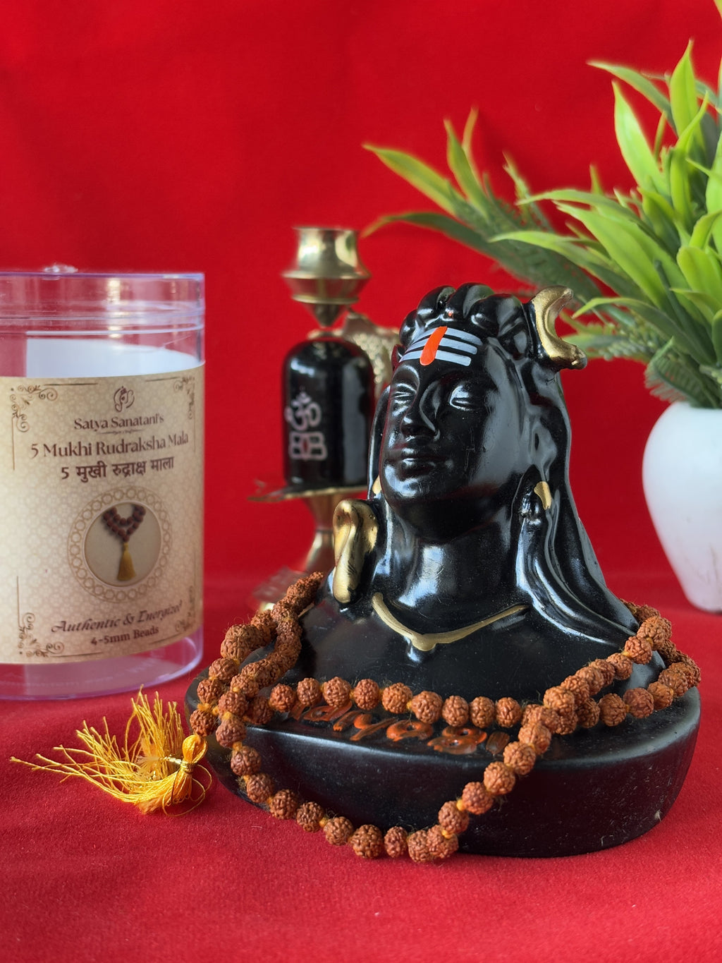Original 5 Mukhi Rudraksha Mala (4–5mm beads)