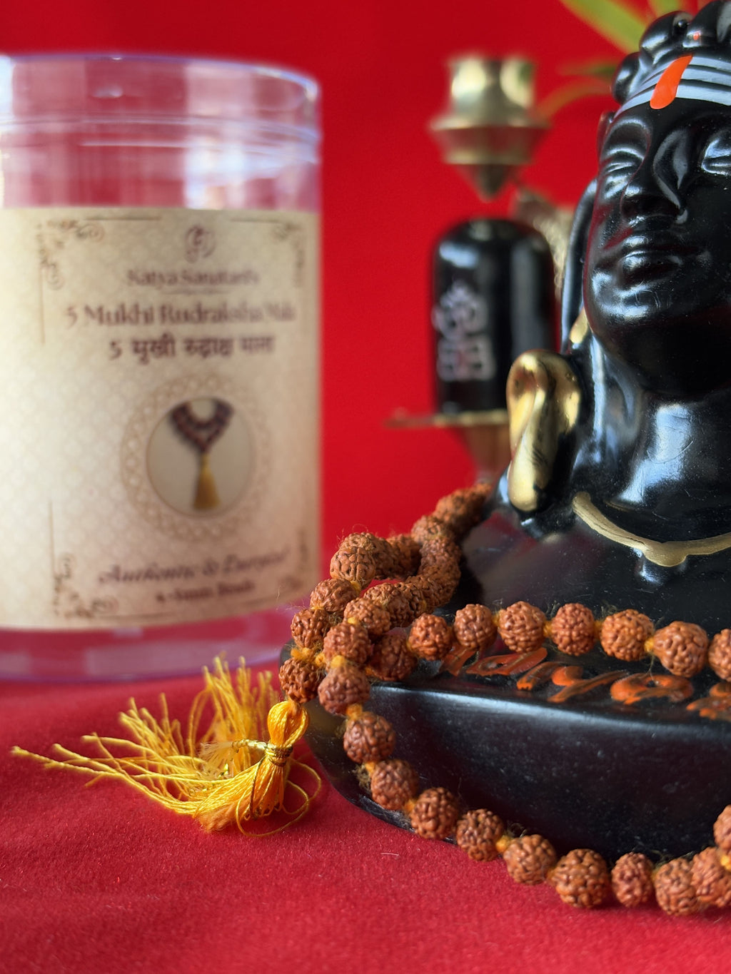 Original 5 Mukhi Rudraksha Mala (4–5mm beads)