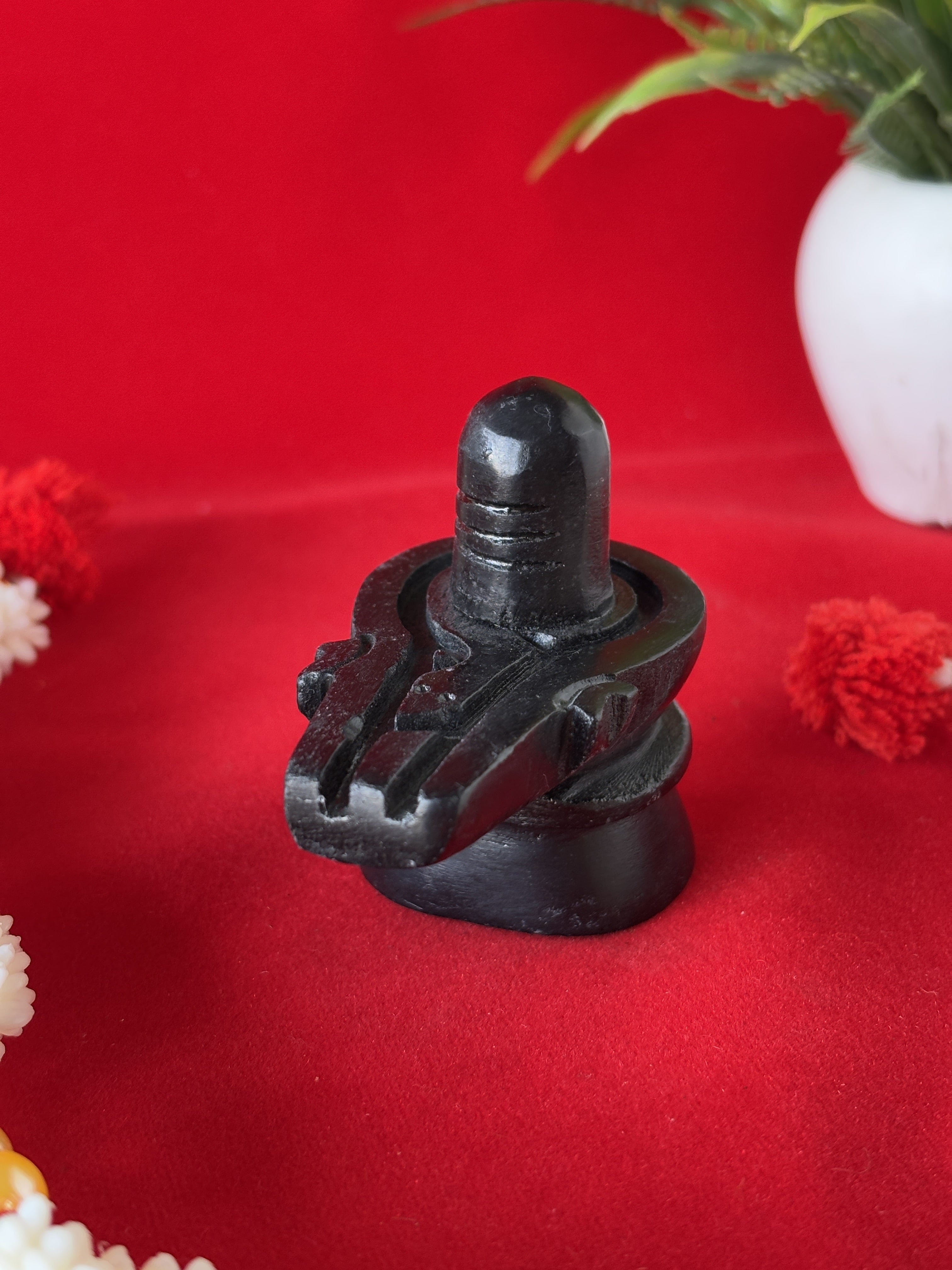 Black Marble Shivlingam