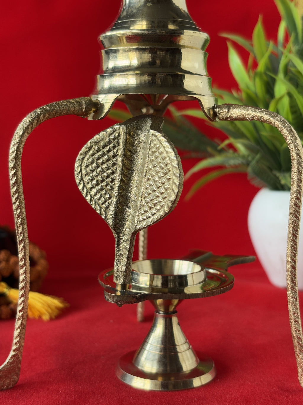 Brass Shivlinga Stand – Complete Setup for Home Temple